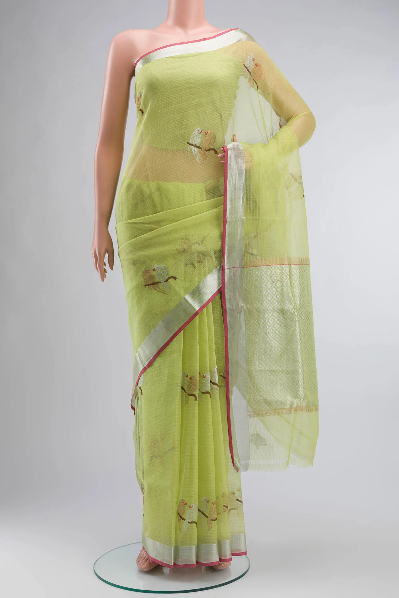 Green Kota Silk Saree