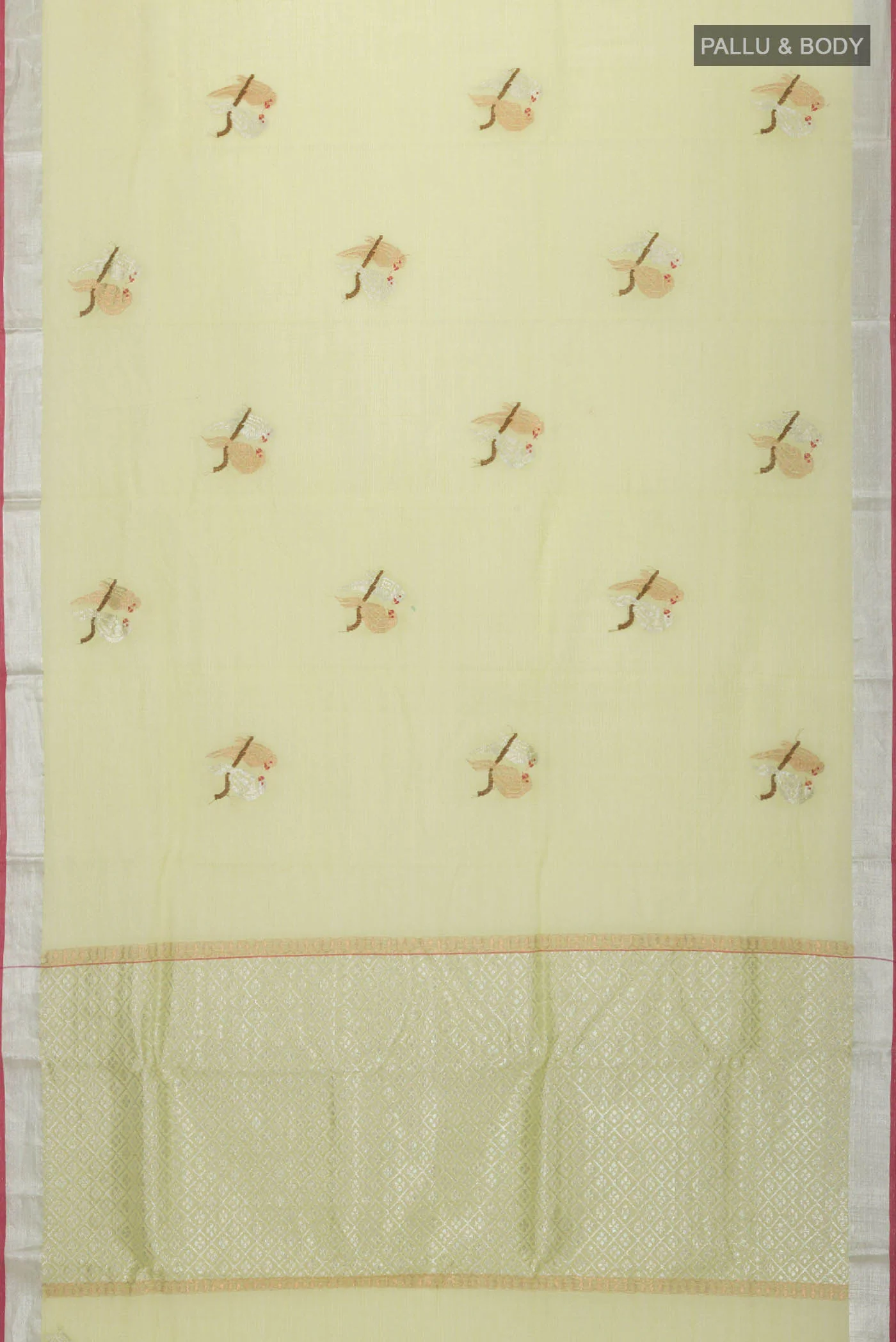 Green Kota Silk Saree - Image 6