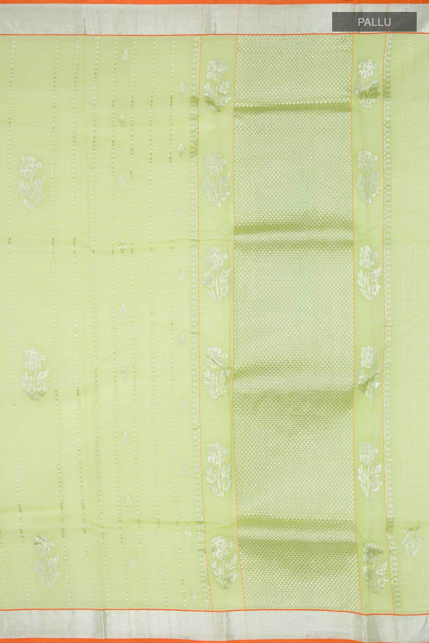 Green Kota Silk Saree - Image 5