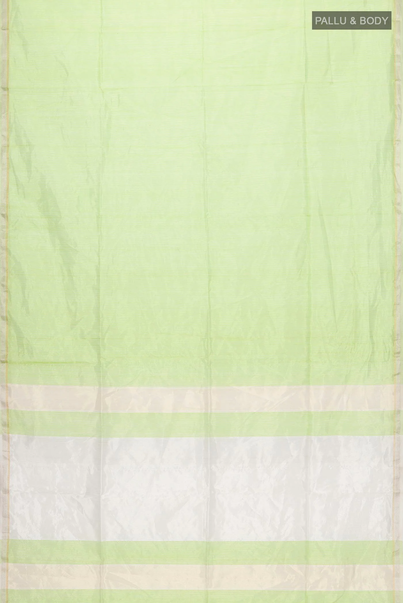 Green Maheshwari Silk Cotton Saree - Image 3