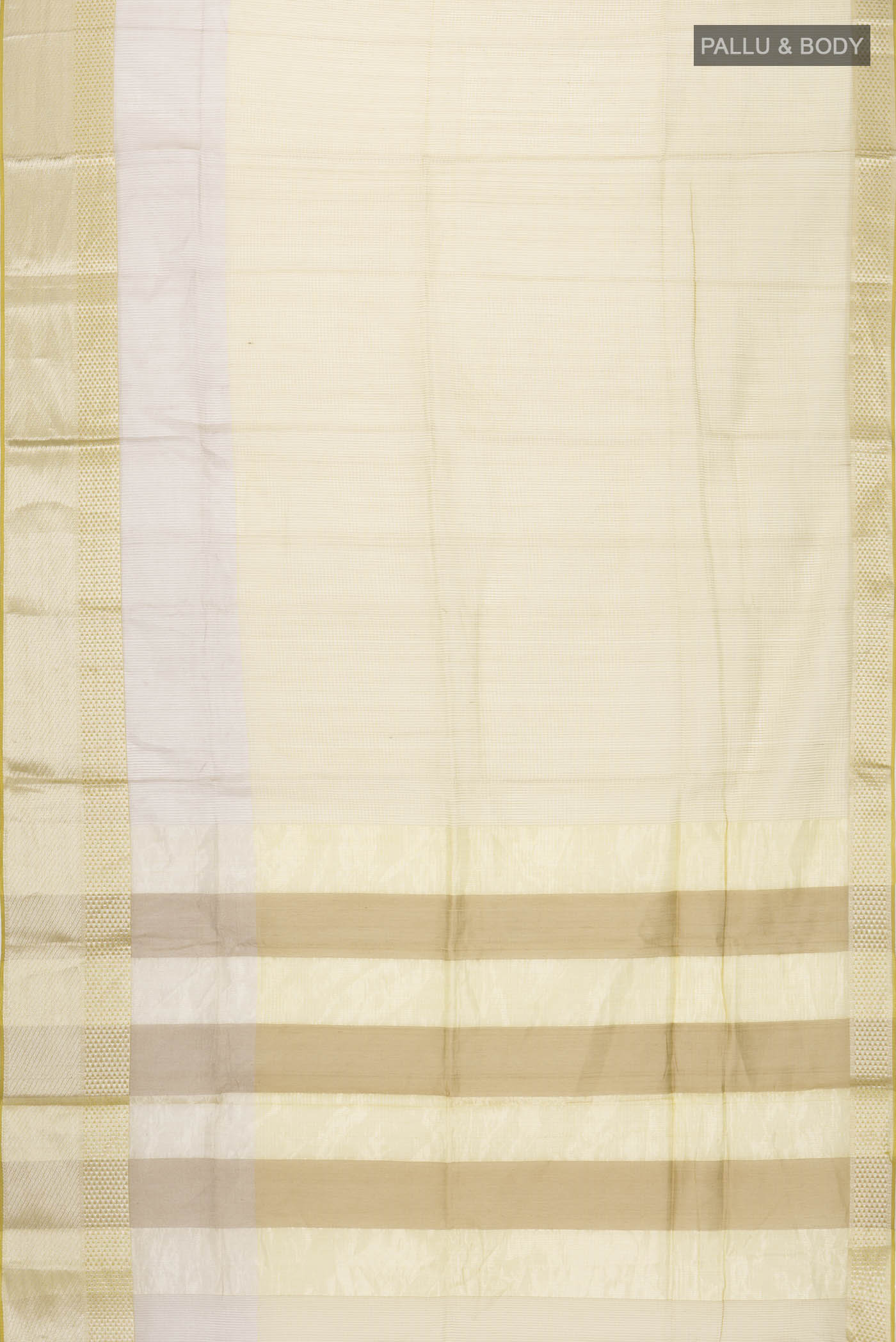 Green Maheshwari Silk Cotton Saree - Image 3