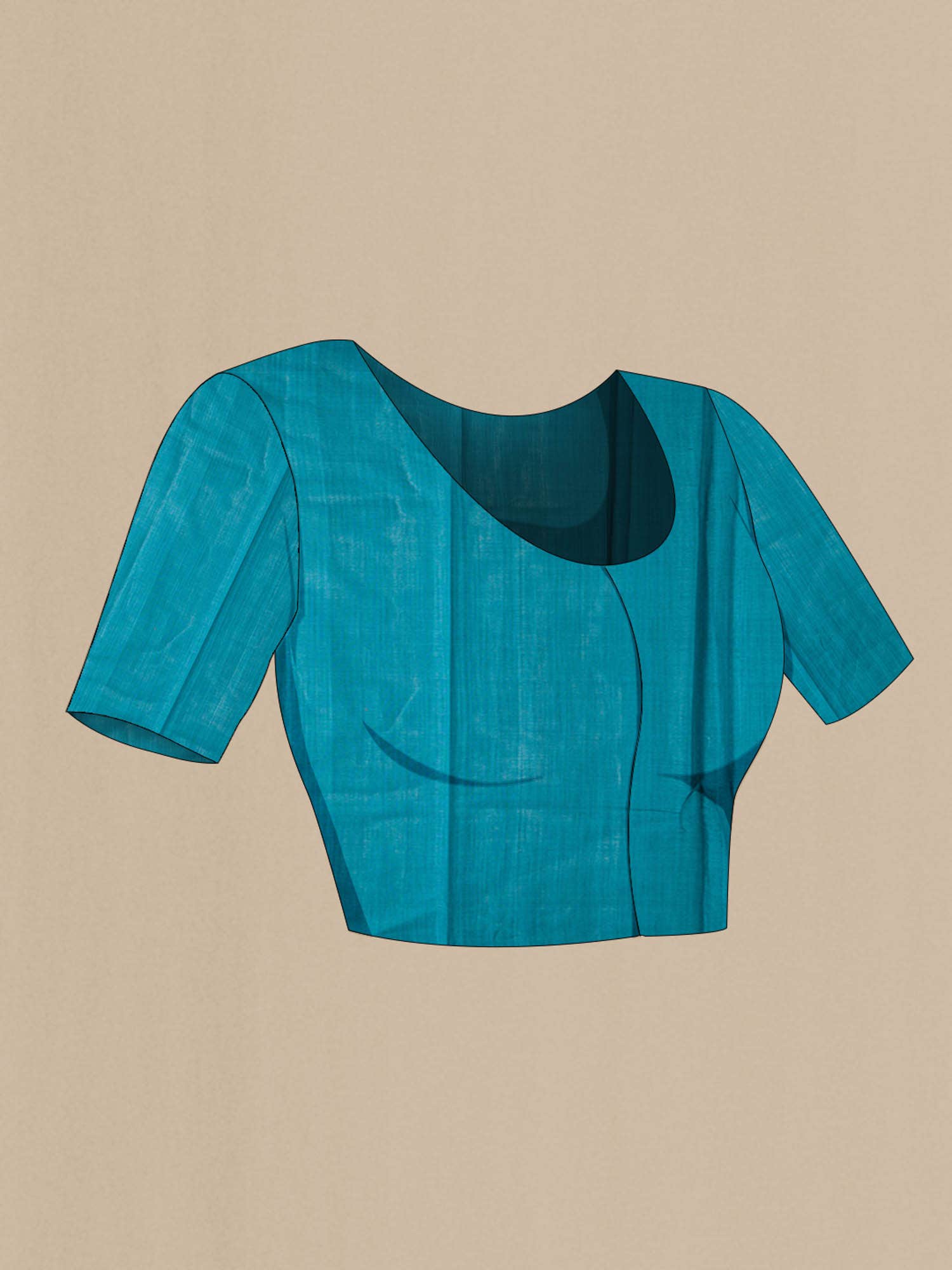 Green MP Tussar Saree - Image 6