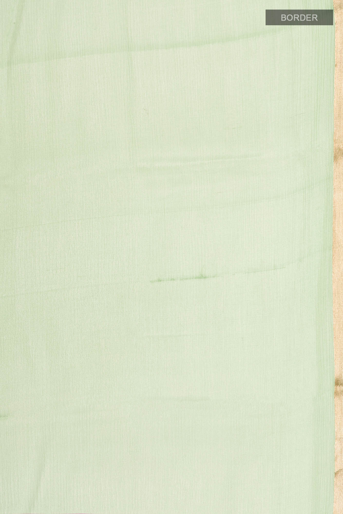 Green Mysore Chiffon Saree - Image 3