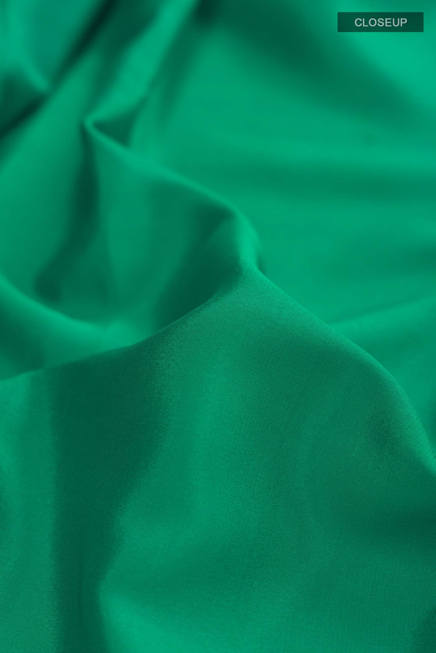 Green Mysore Crepe Saree - Image 2