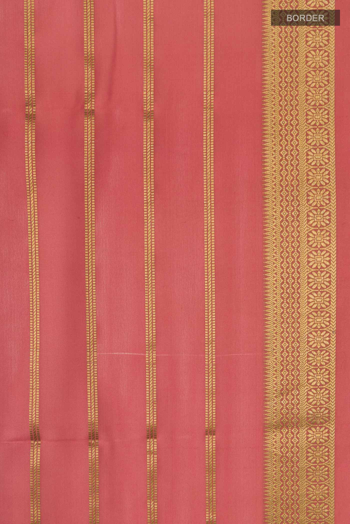 Green Mysore Crepe Saree - Image 3