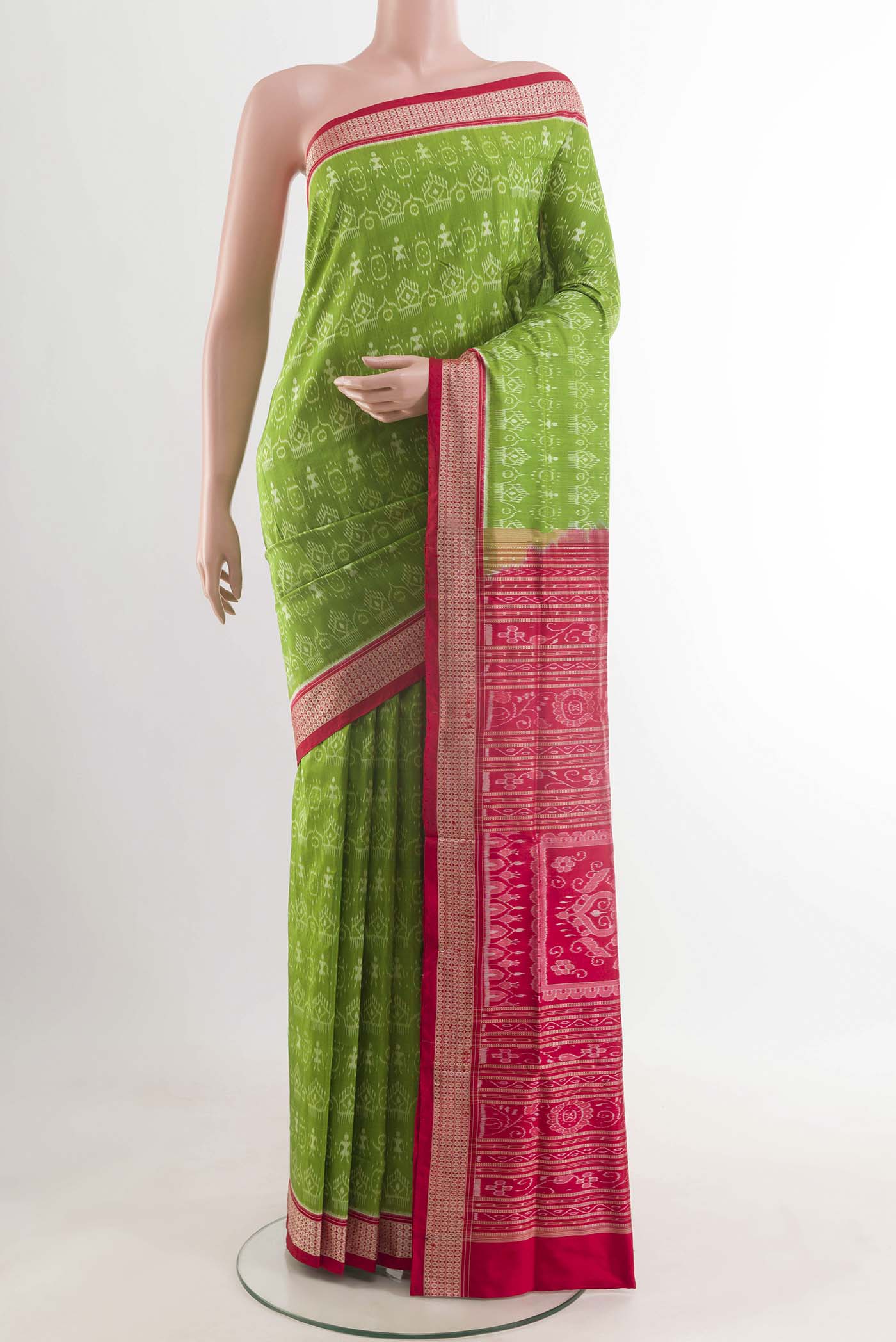 Green Orissa Silk Saree