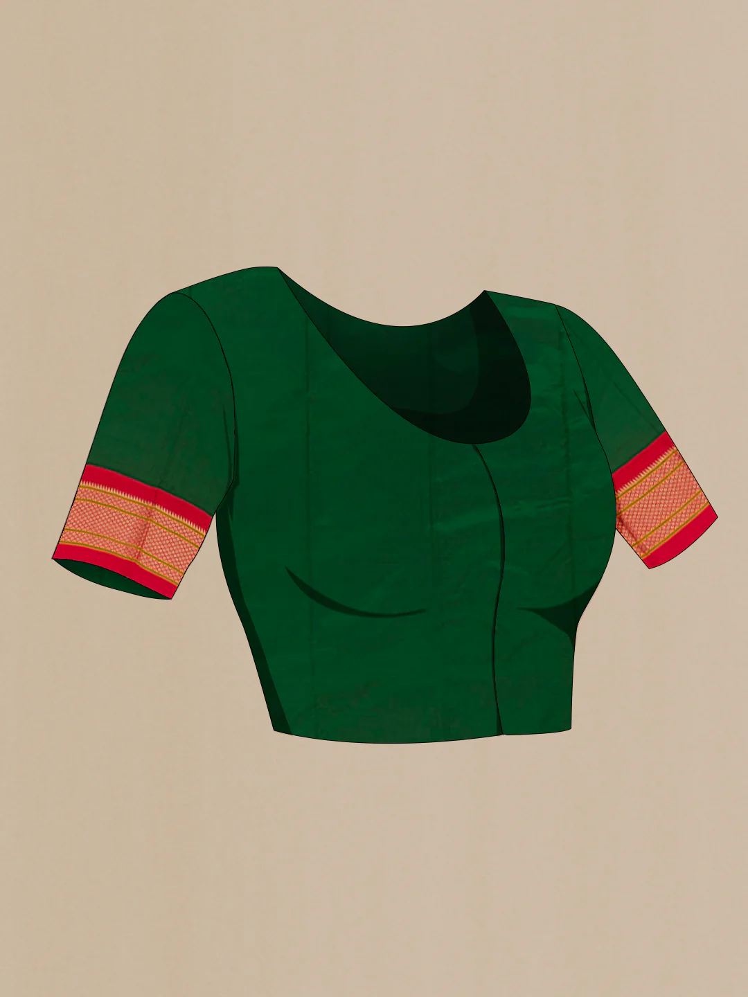 Green Paithani Silk Saree - Image 2