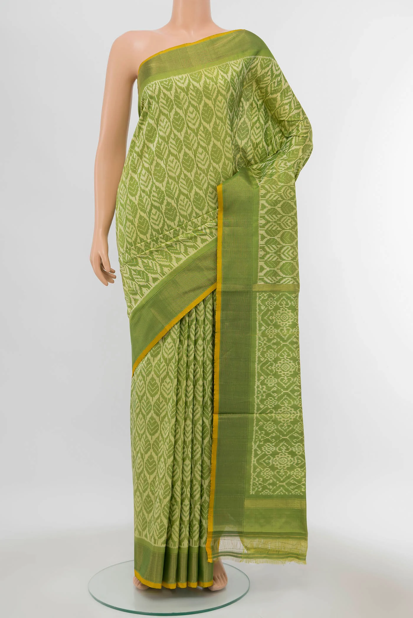 Green Pochampally Silk Saree