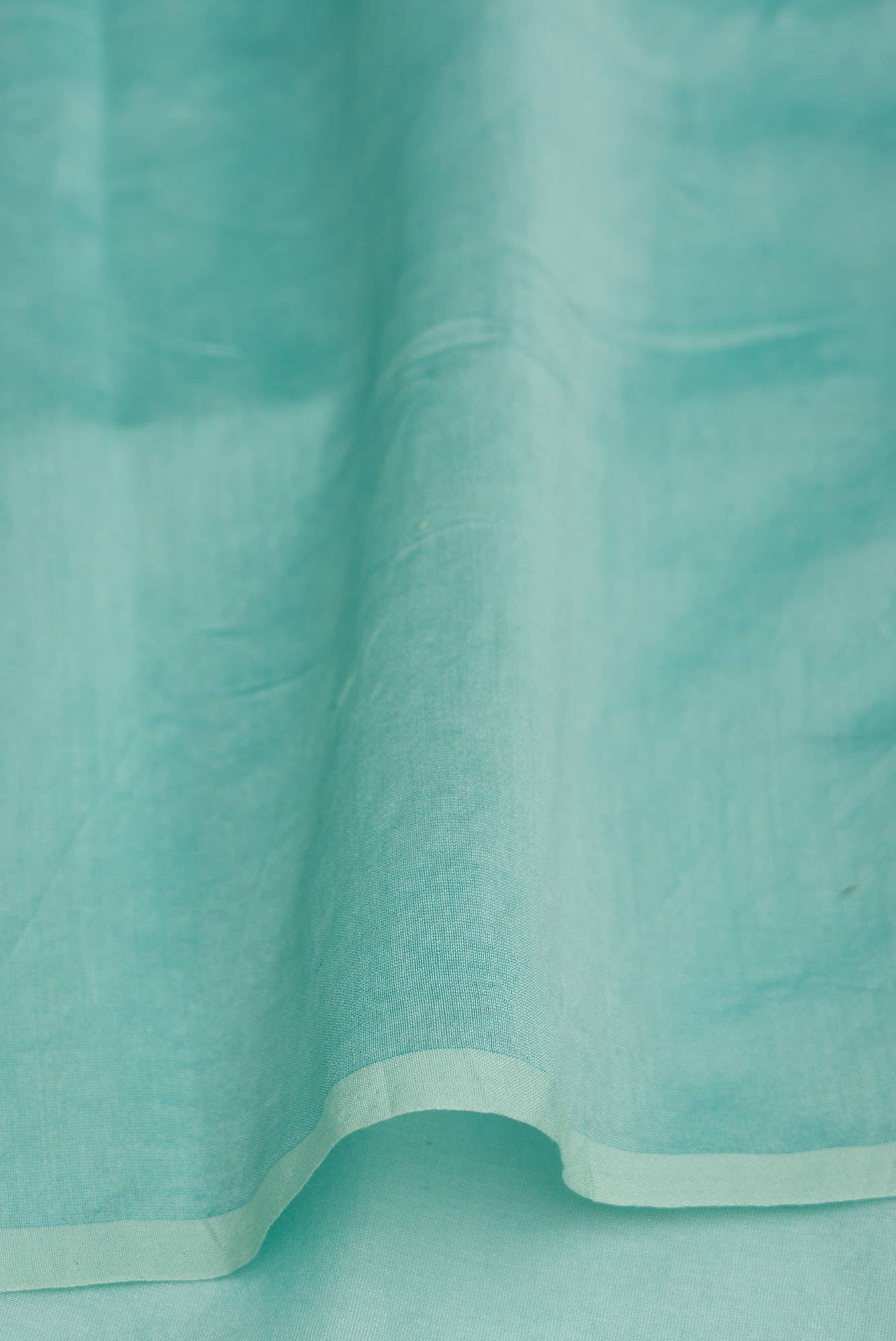 Minerva Turquoise floral design saree from Embroidered Romance Collection by Nalli - Image 7