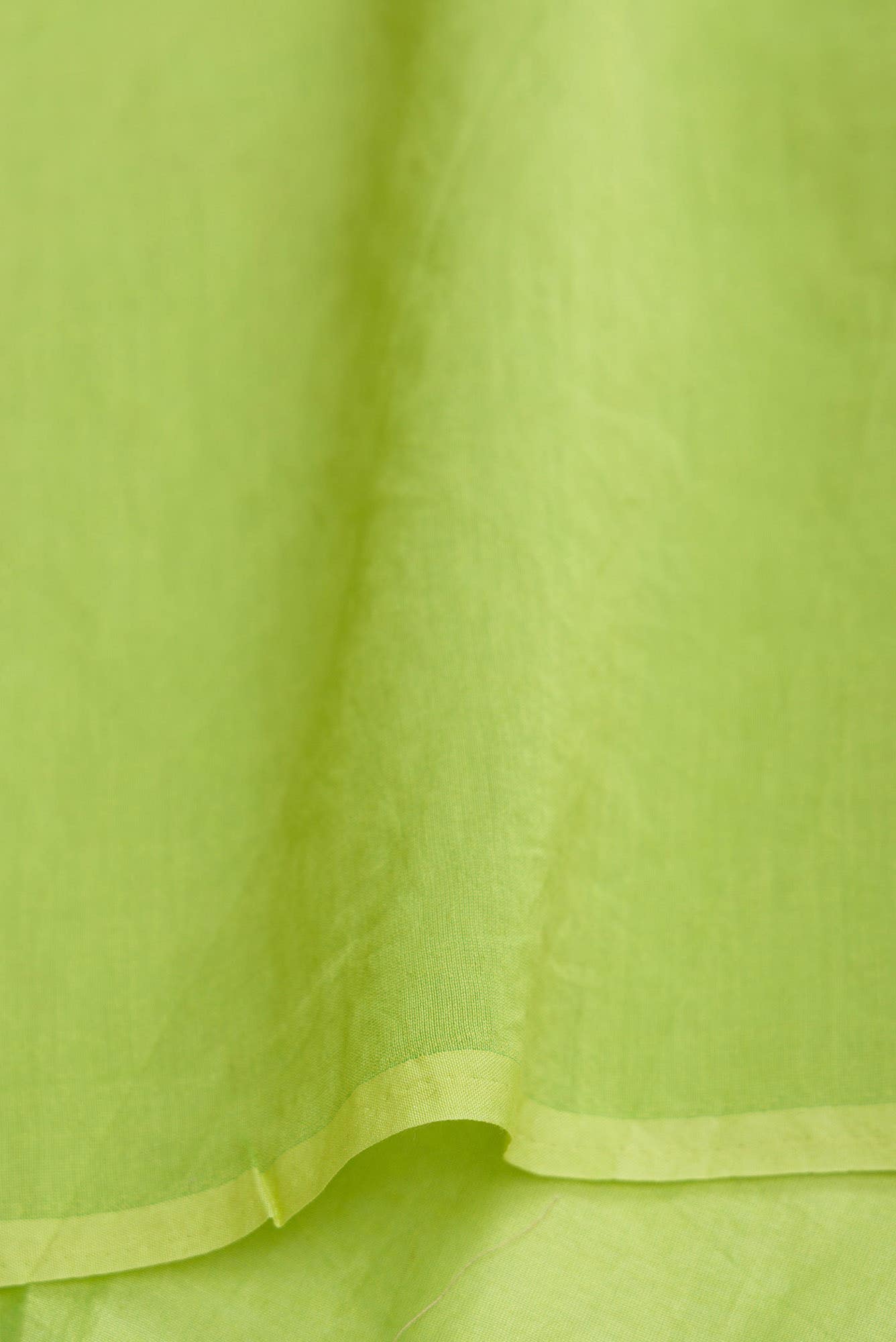 Lovelace Green floral design saree from Embroidered Romance Collection by Nalli - Image 7