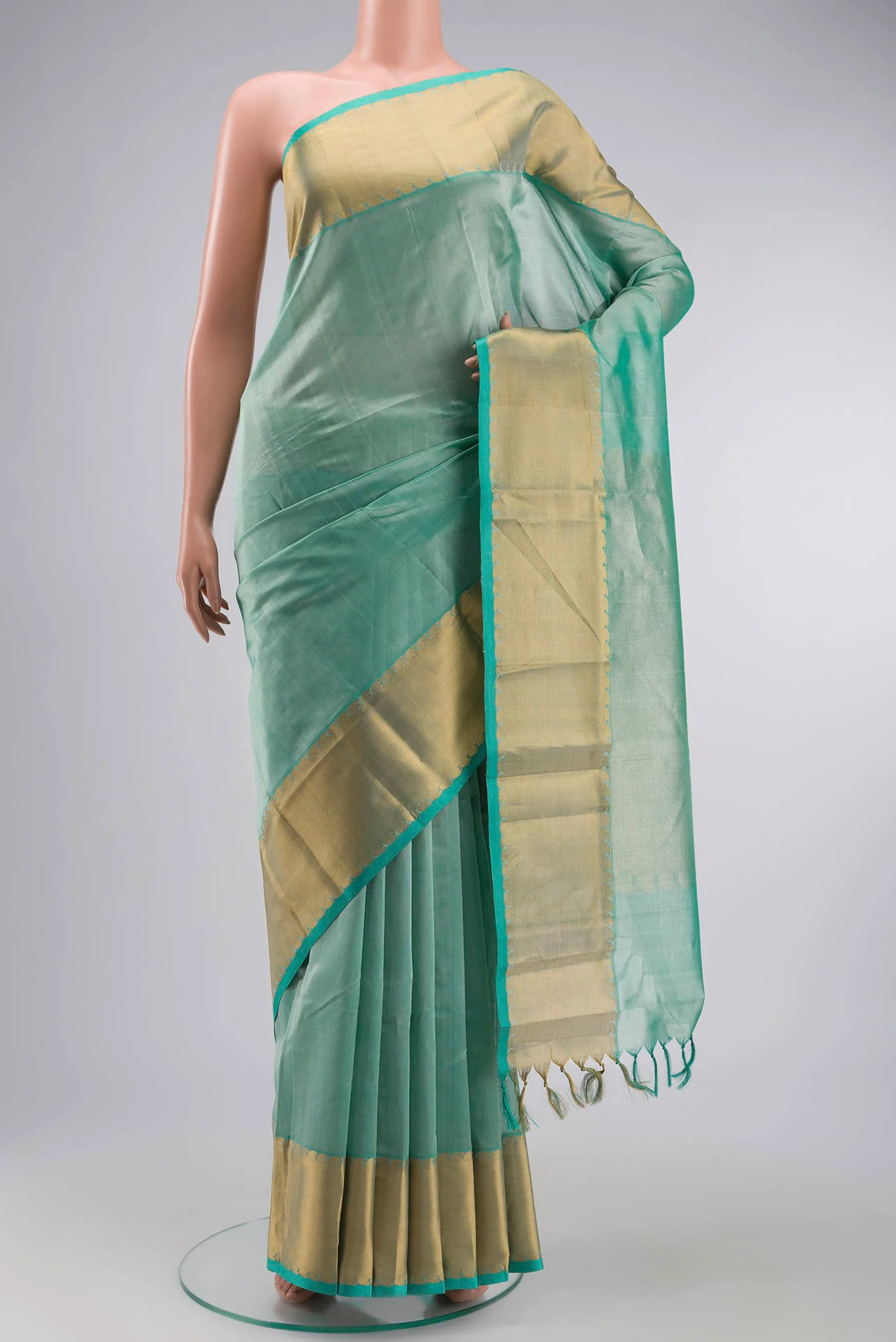 Green Silk Cotton Saree