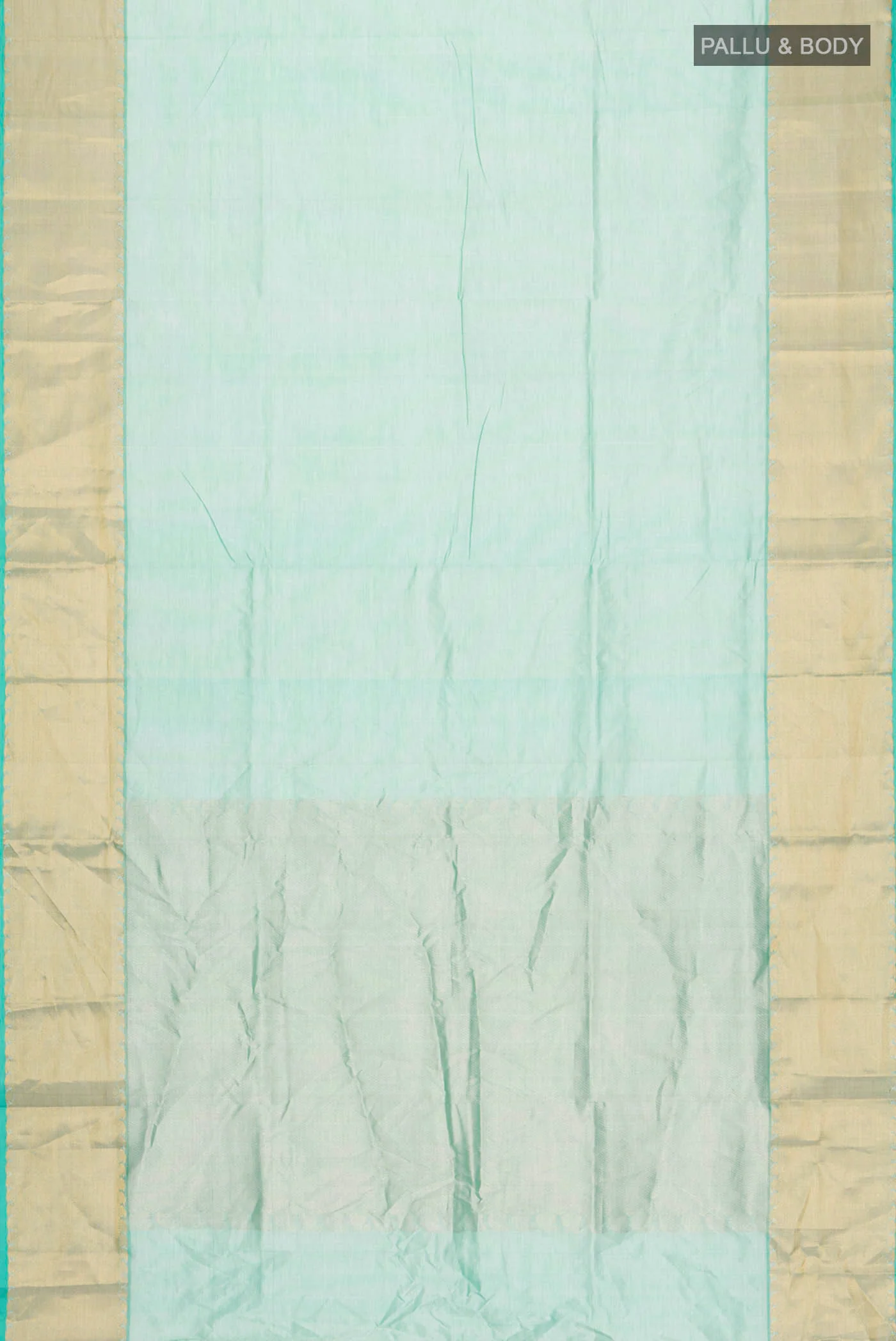Green Silk Cotton Saree - Image 5