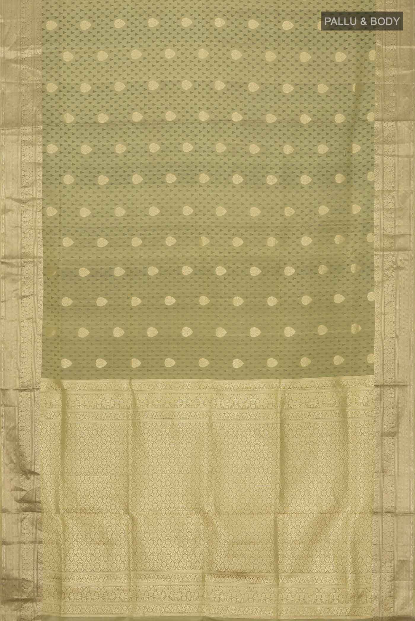 Green Soft Silk Saree - Image 5
