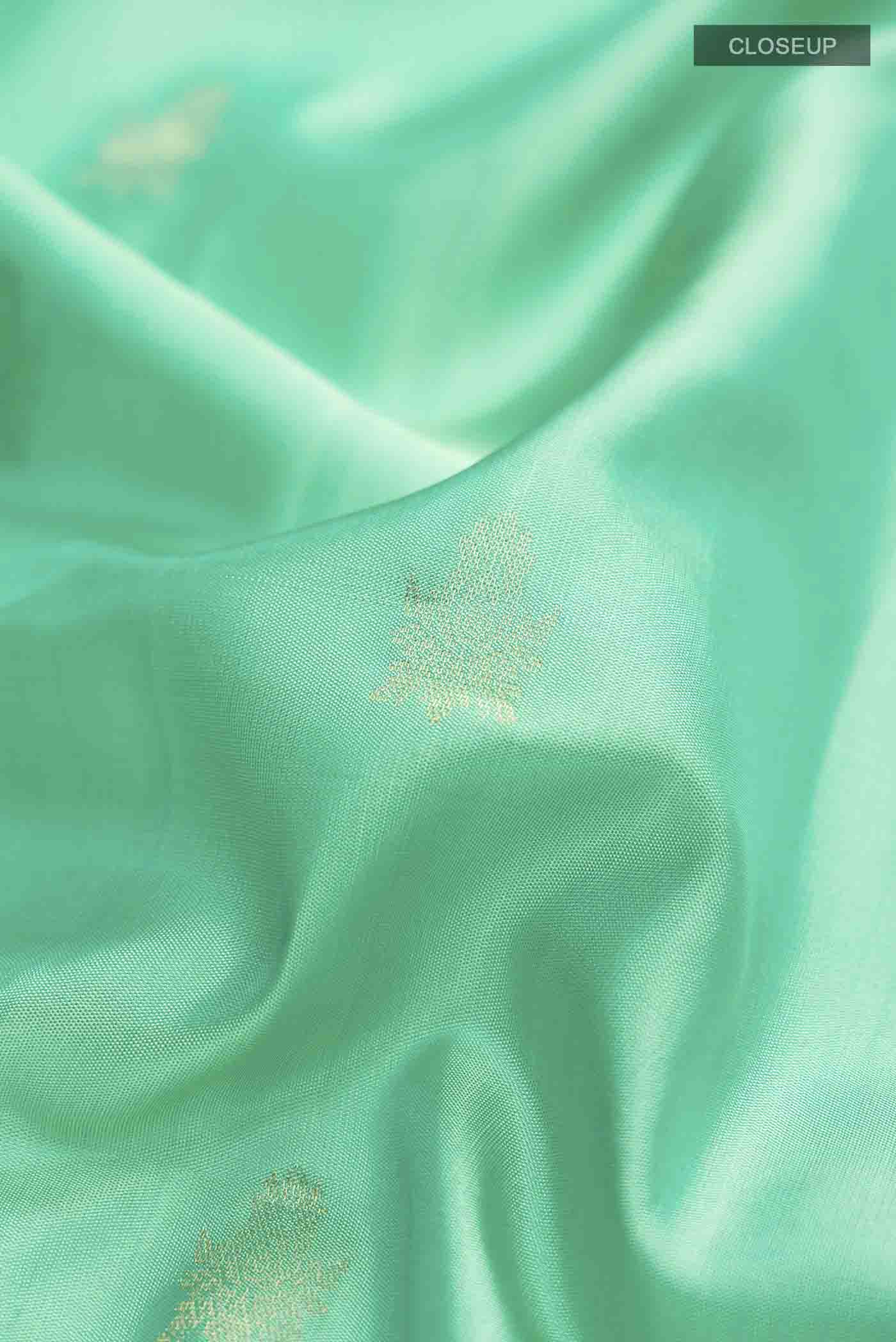 Green Soft Silk Saree - Image 2