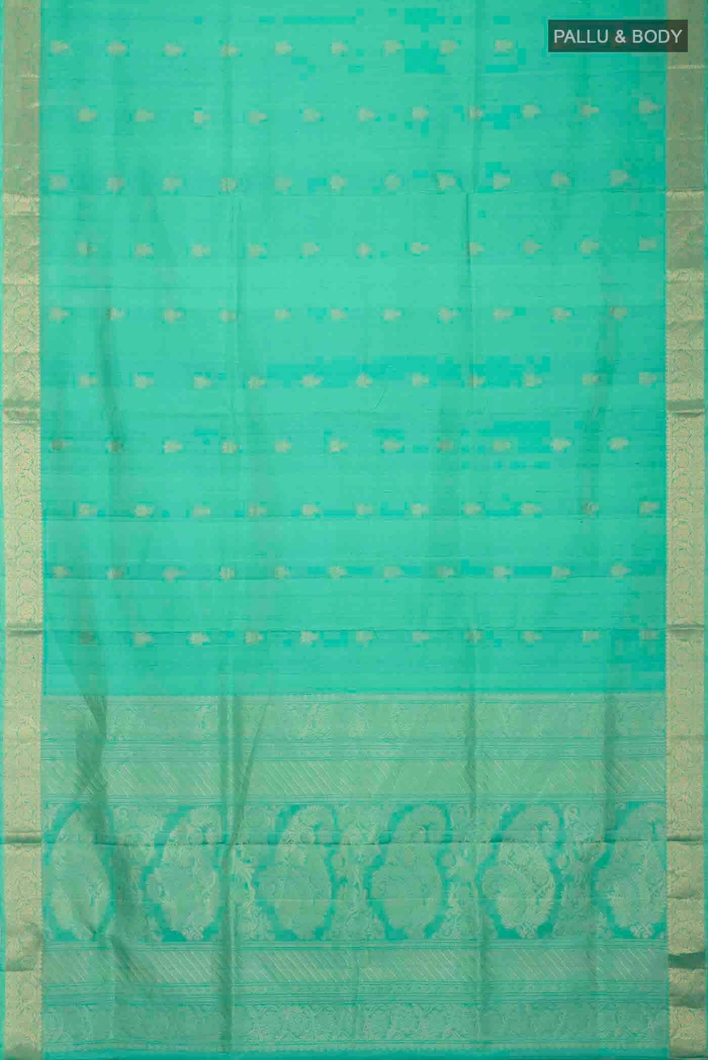 Green Soft Silk Saree - Image 6