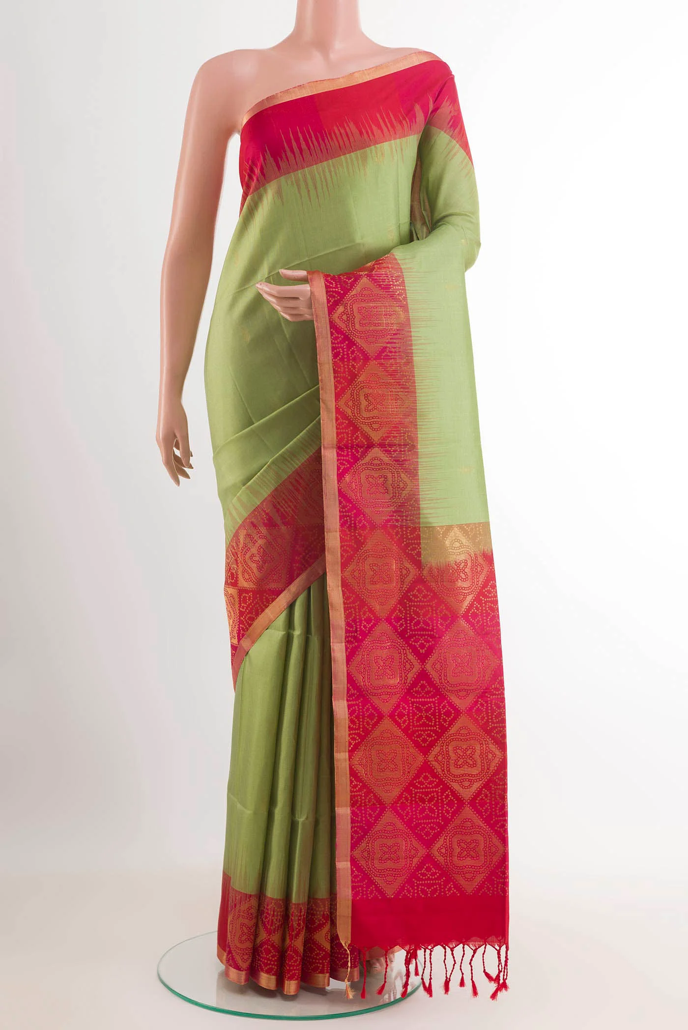 Light Green Soft Silk Saree