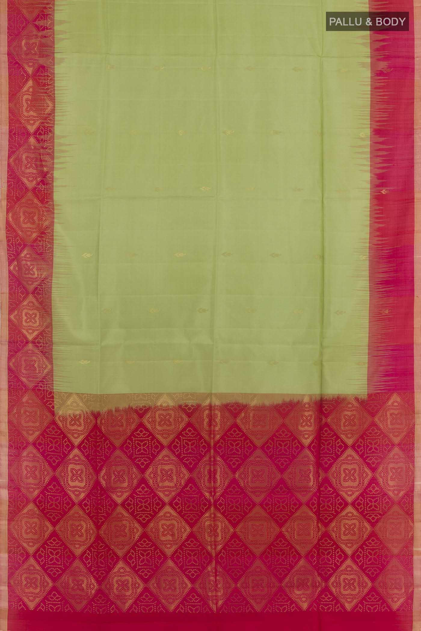 Light Green Soft Silk Saree - Image 3