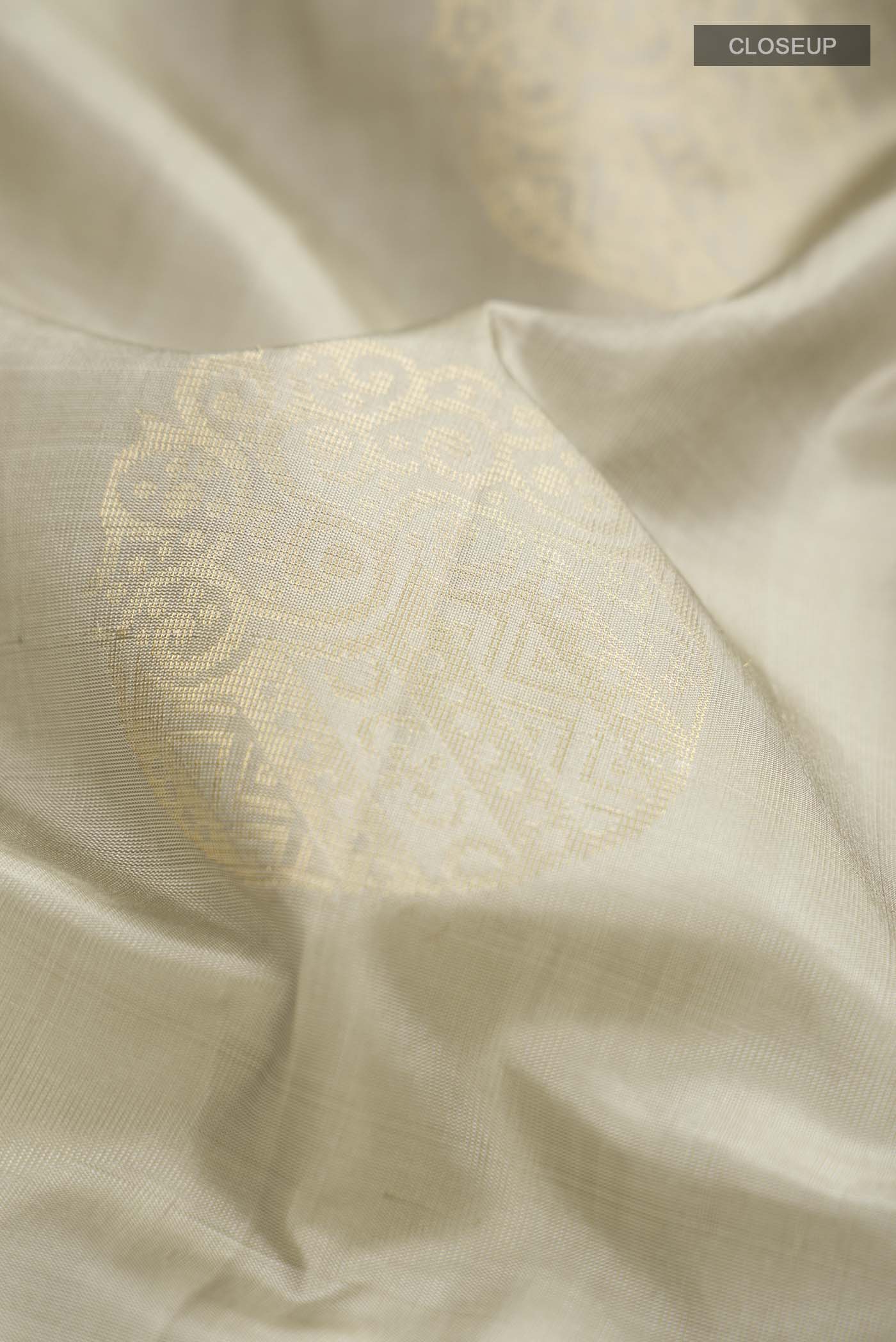 Beige Soft Silk Saree - Image 2