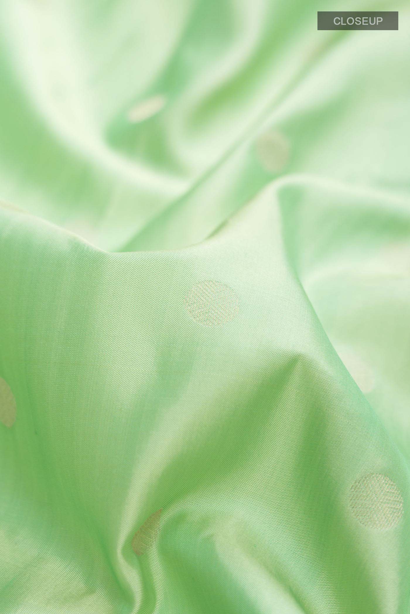 Green Soft Silk Saree - Image 2