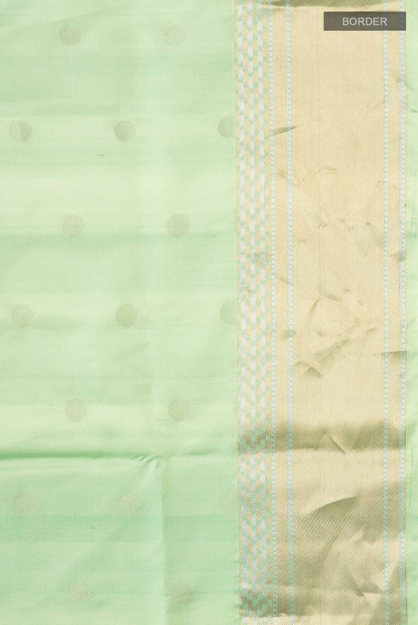 Green Soft Silk Saree - Image 3
