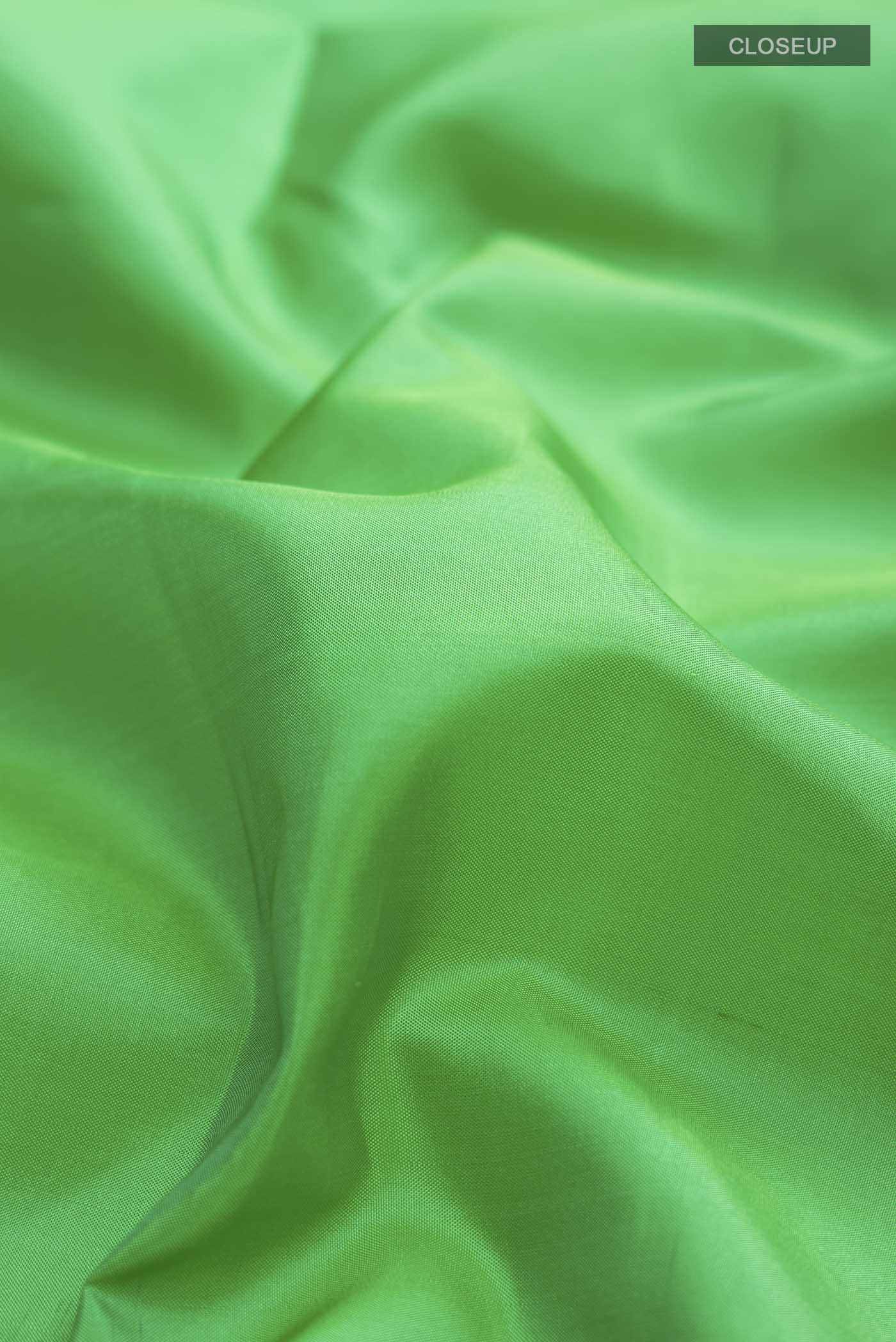 Green Soft Silk Saree - Image 2