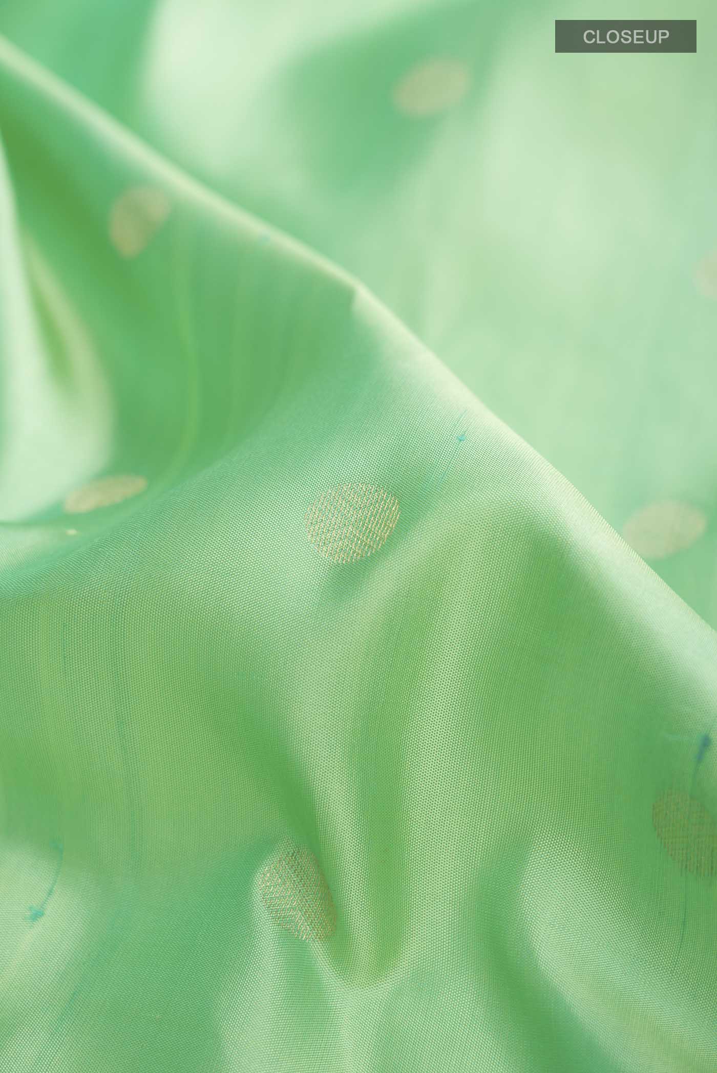 Green Soft Silk Saree - Image 2