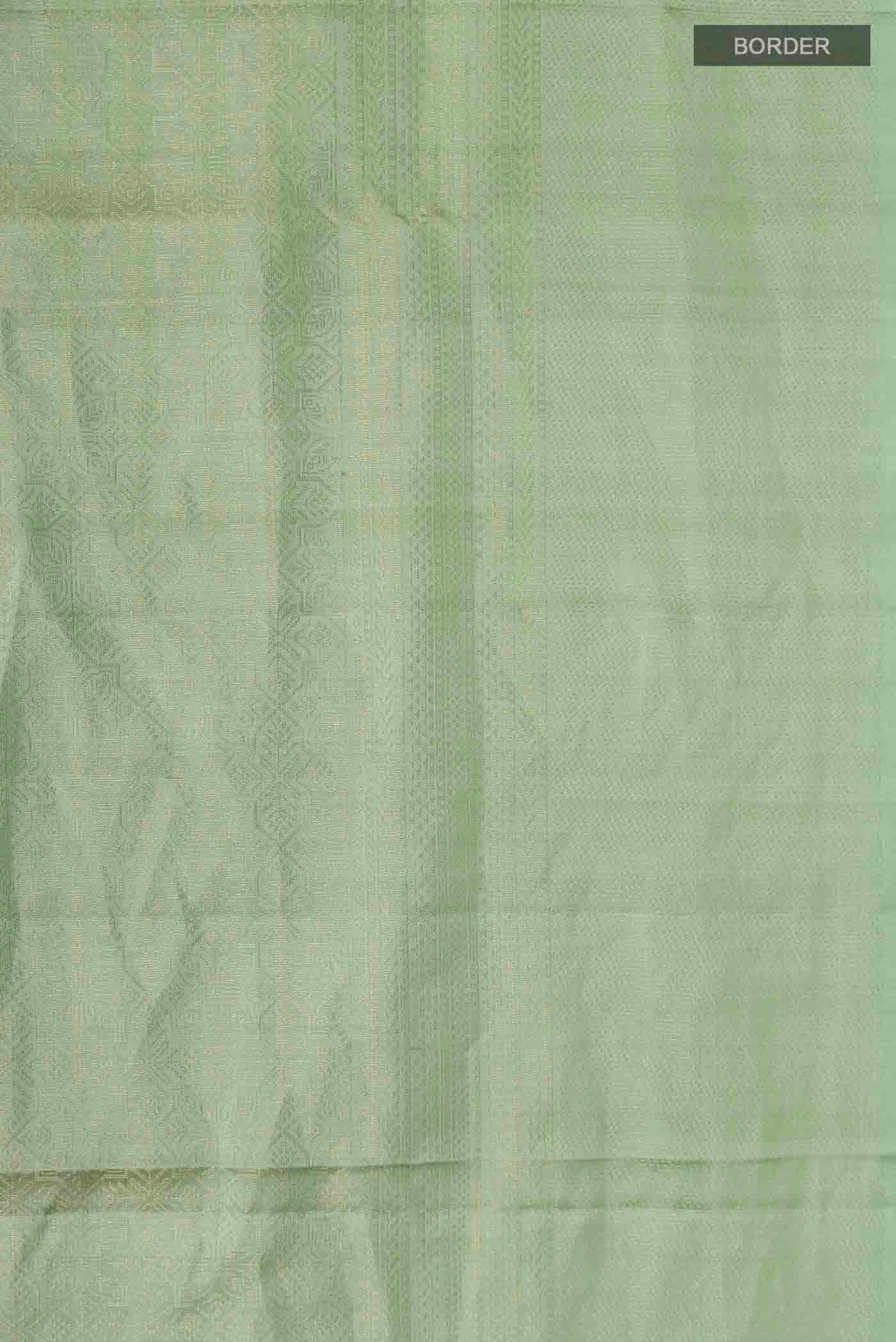 Green Soft Silk Saree - Image 3