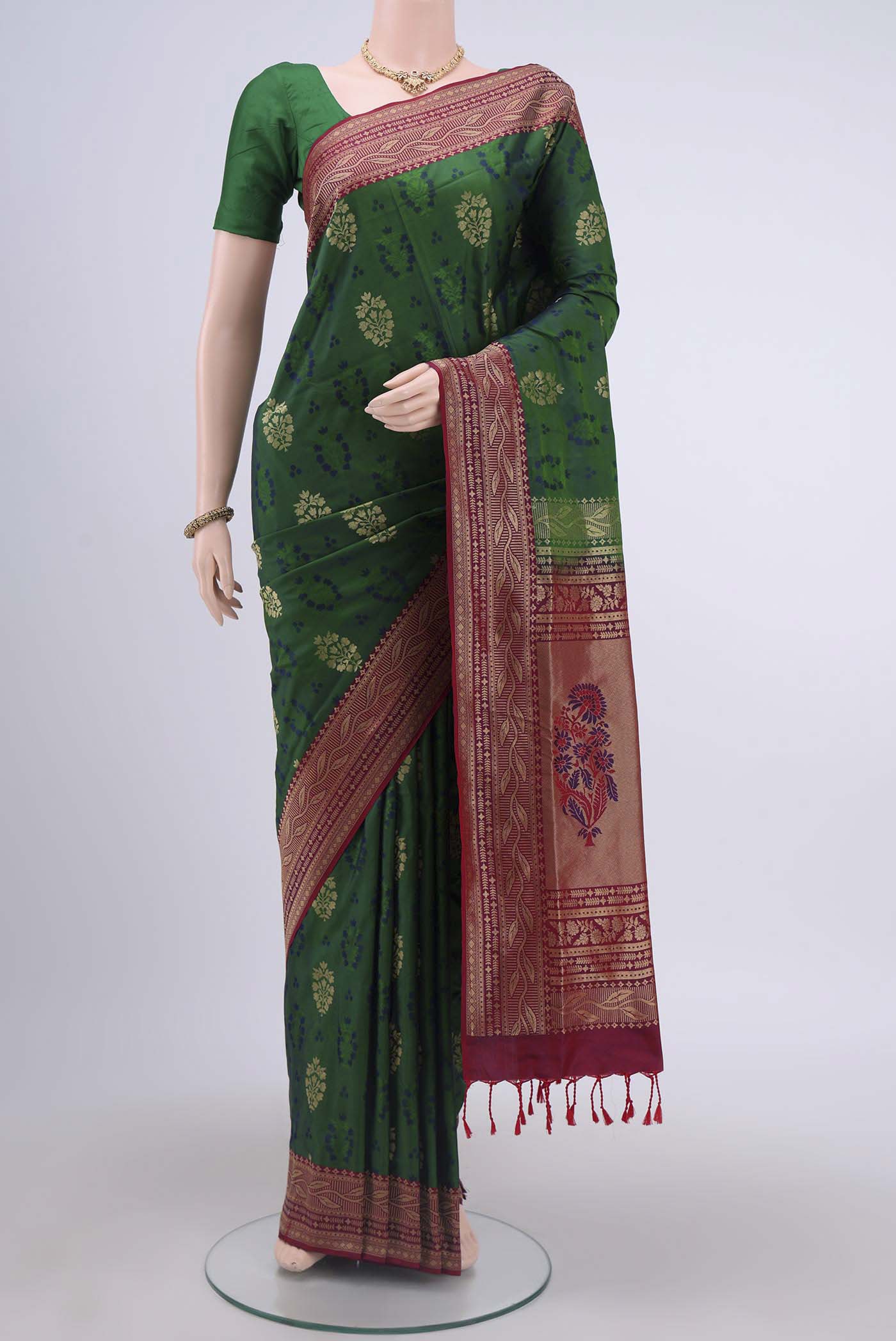 Green Soft Silk Saree