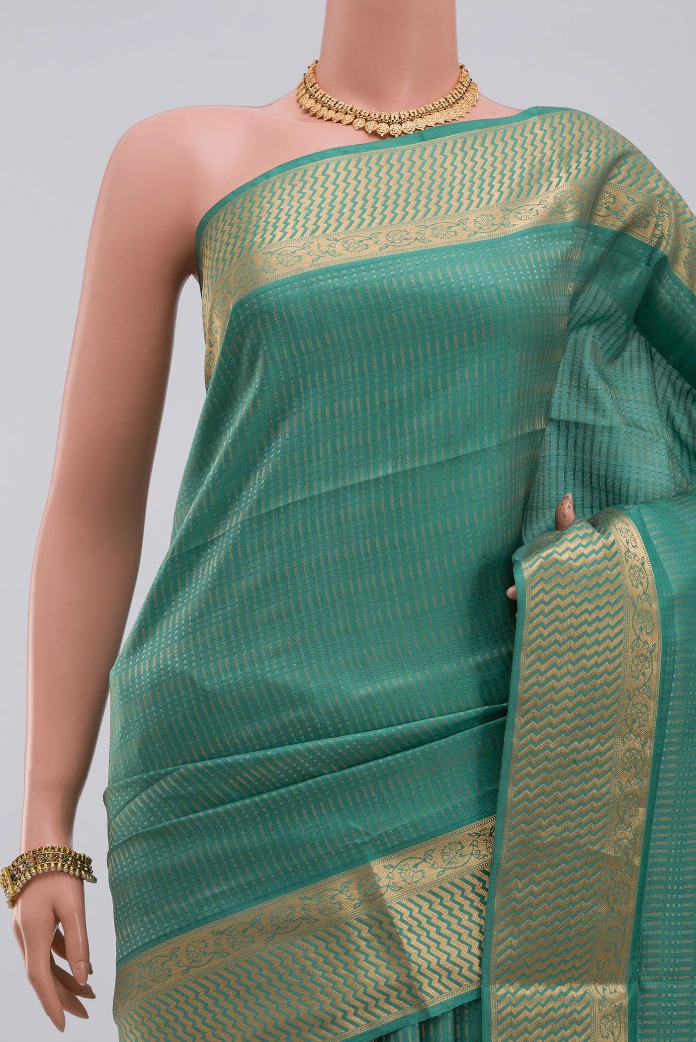 Blue Soft Silk Saree - Image 2