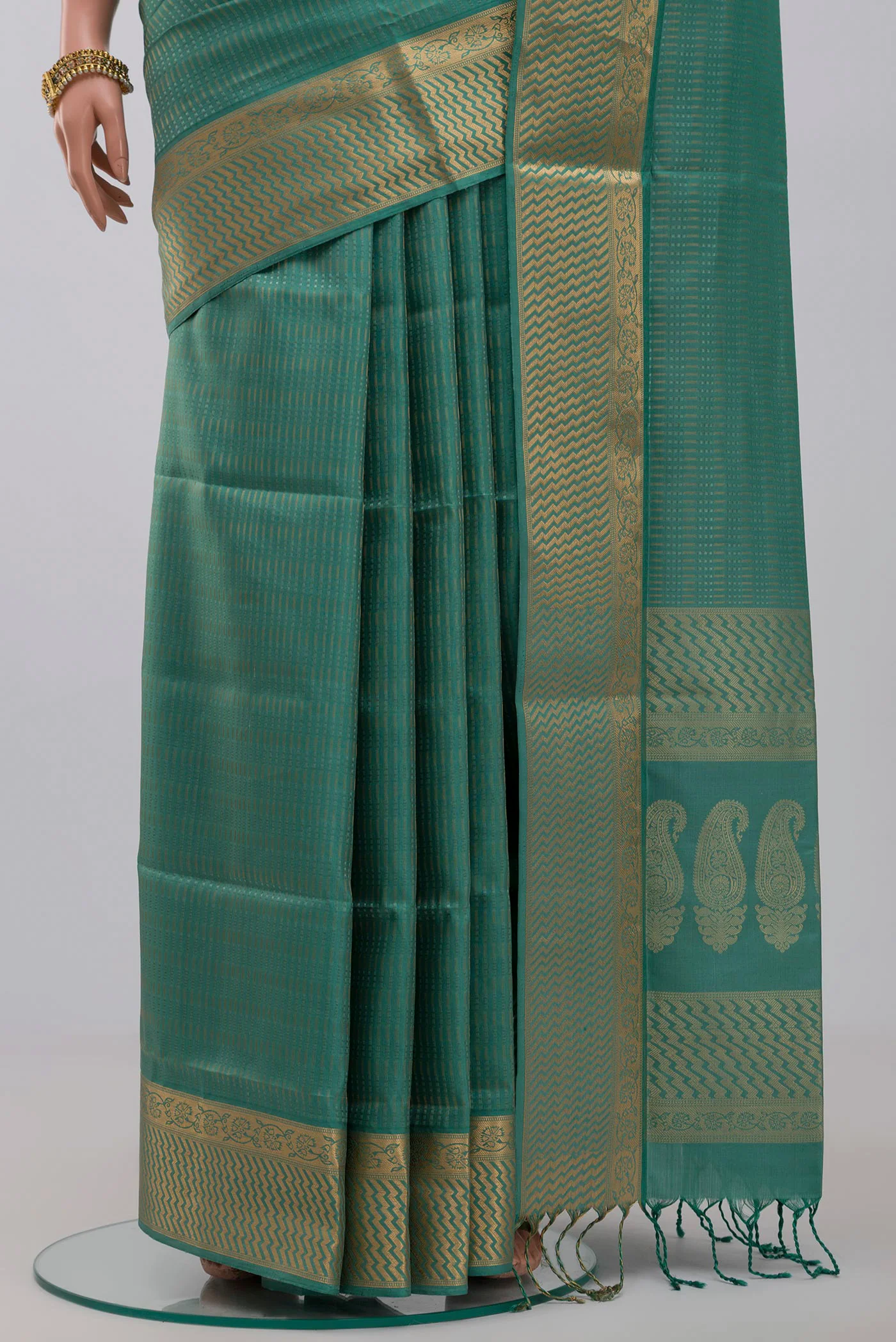 Blue Soft Silk Saree - Image 3