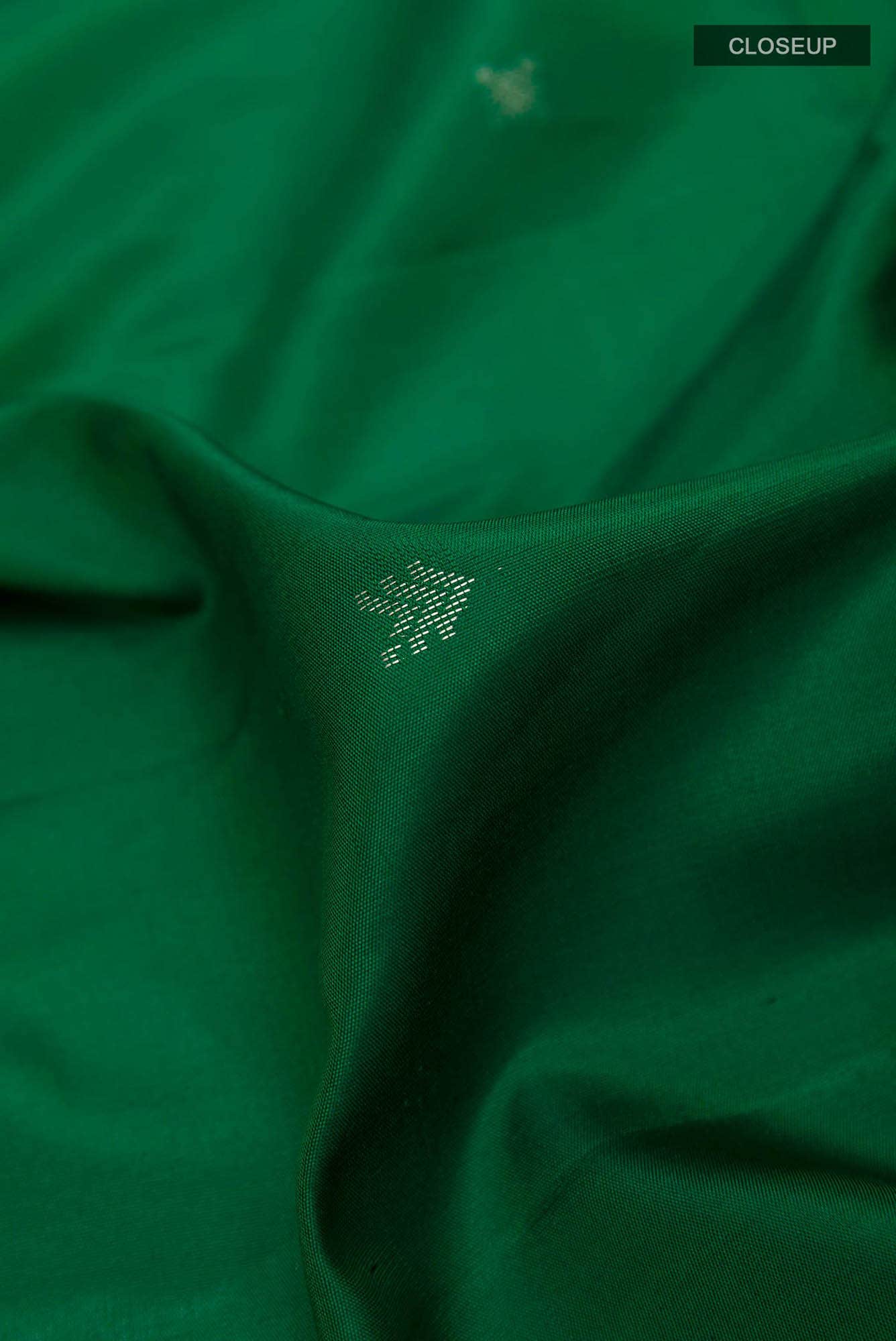 Green Soft Silk Saree - Image 3