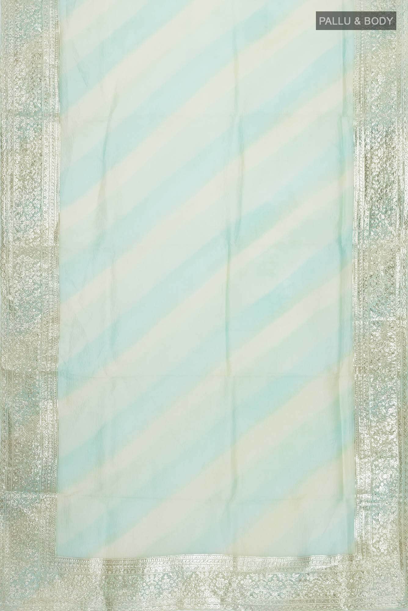 Multi Color Organza Silk Saree - Image 4
