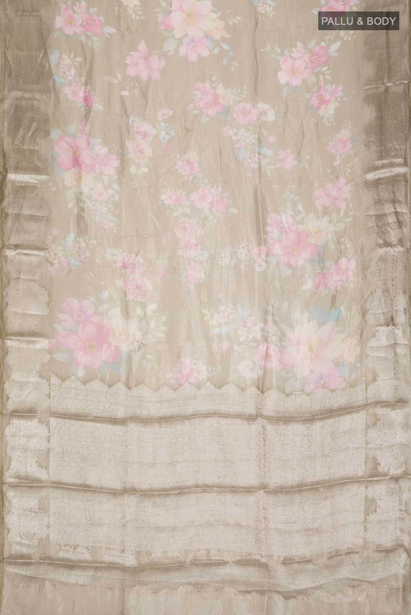 Green Tissue Silk Saree - Image 9