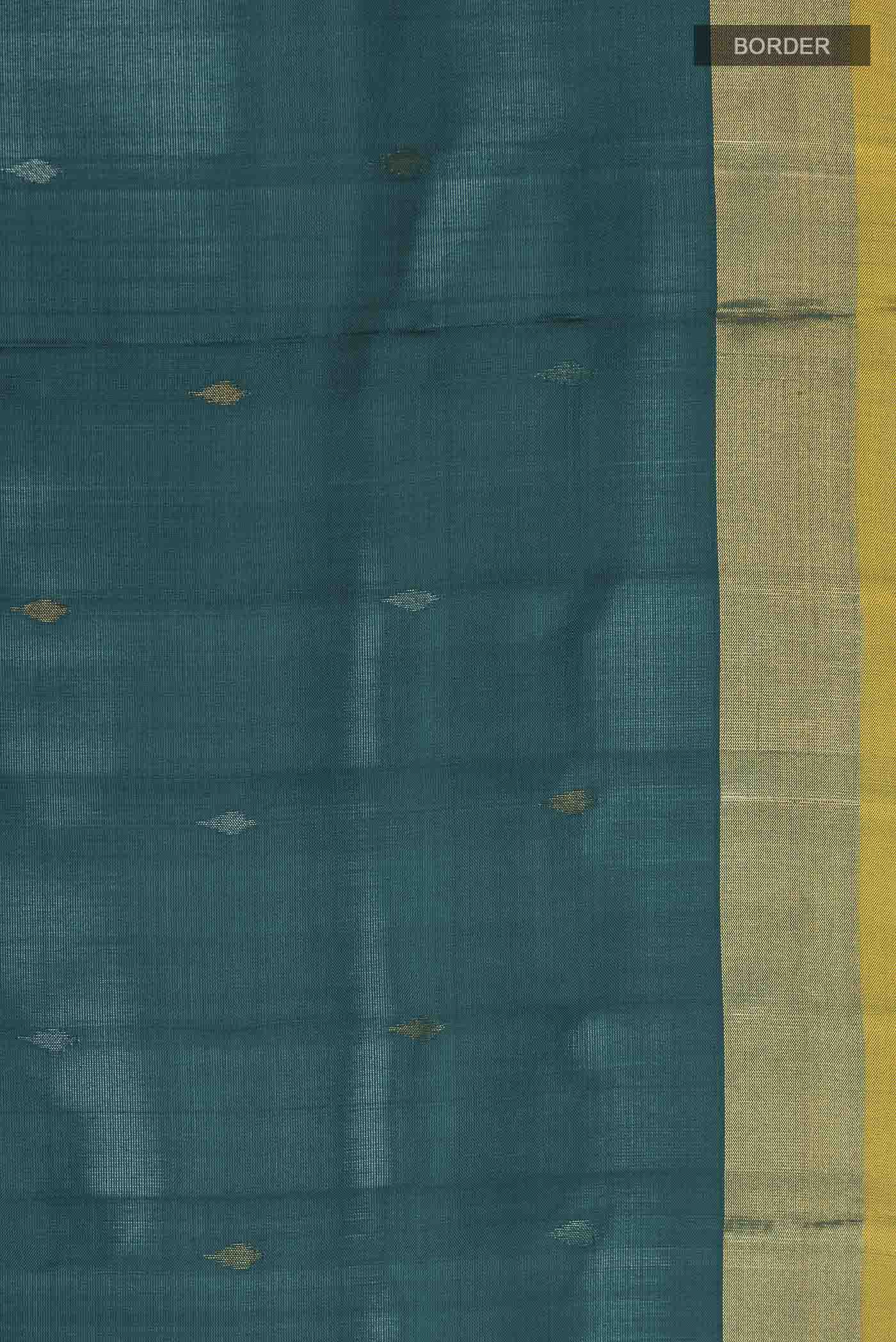 Green Uppada Silk Saree - Image 3