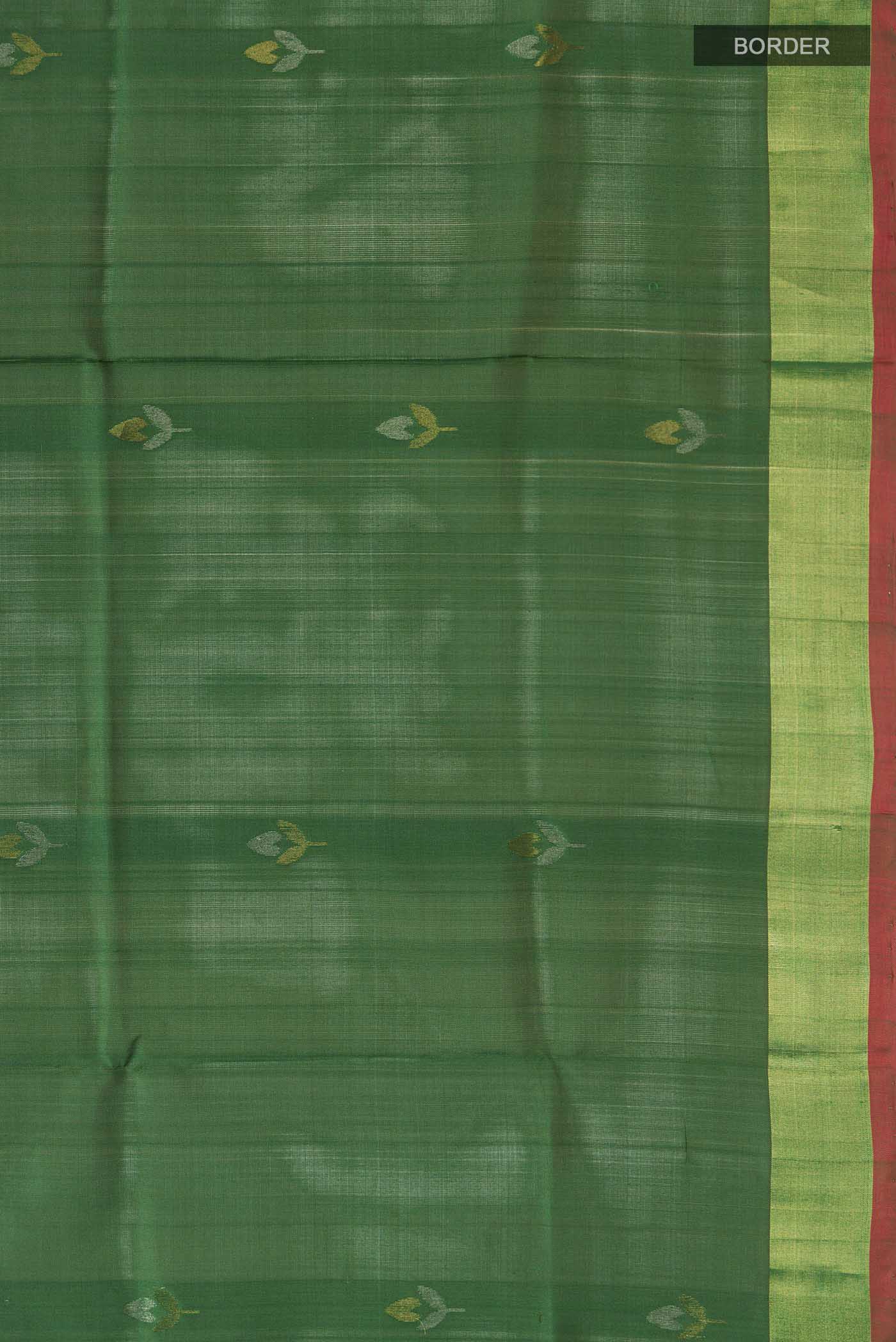 Green Uppada Silk Saree - Image 3