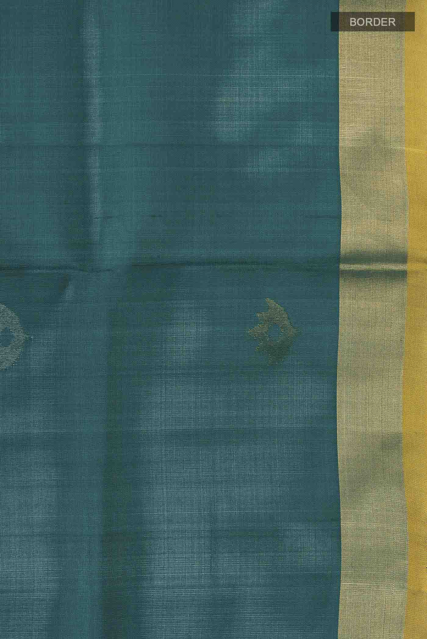 Blue Uppada Silk Saree - Image 3