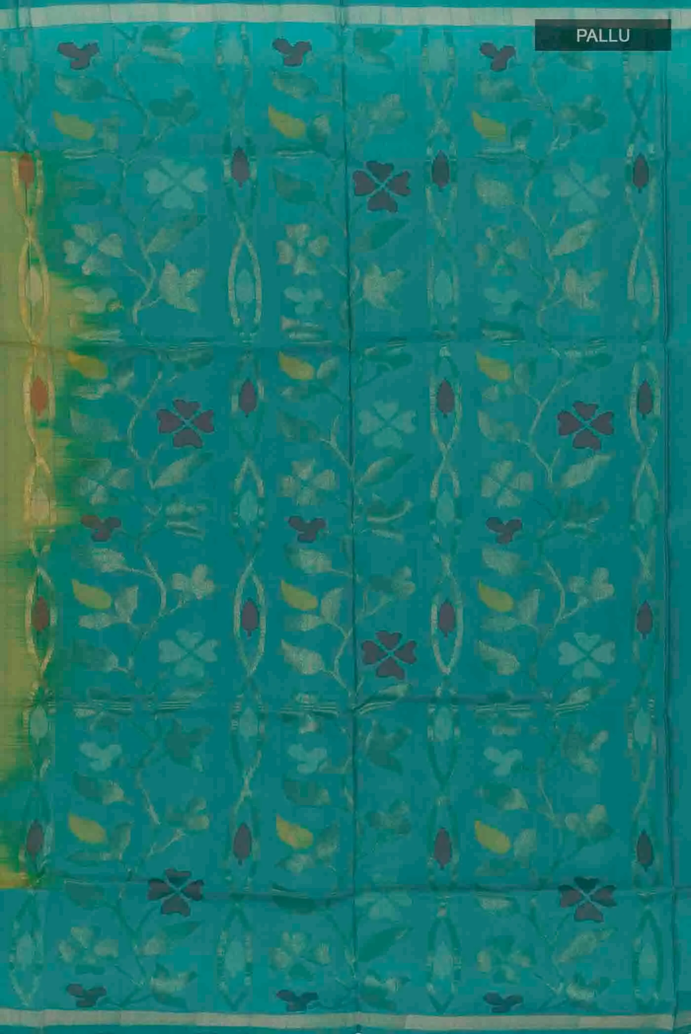 Green Uppada Silk Saree - Image 6