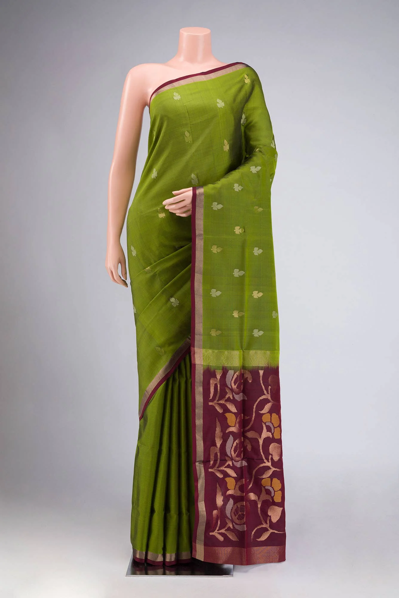 Green Uppada Silk Saree