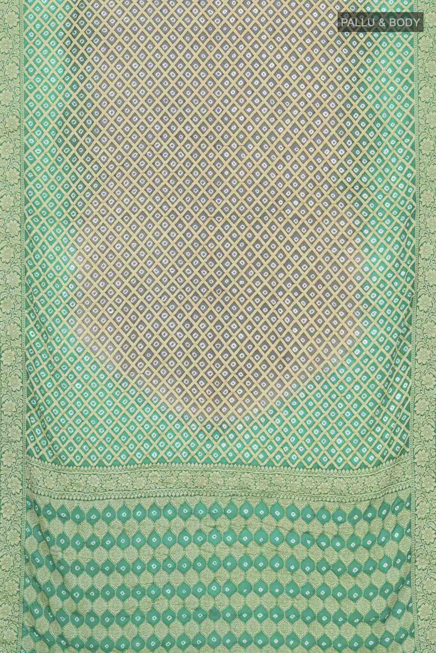 Grey Banarasi Georgette Saree - Image 5