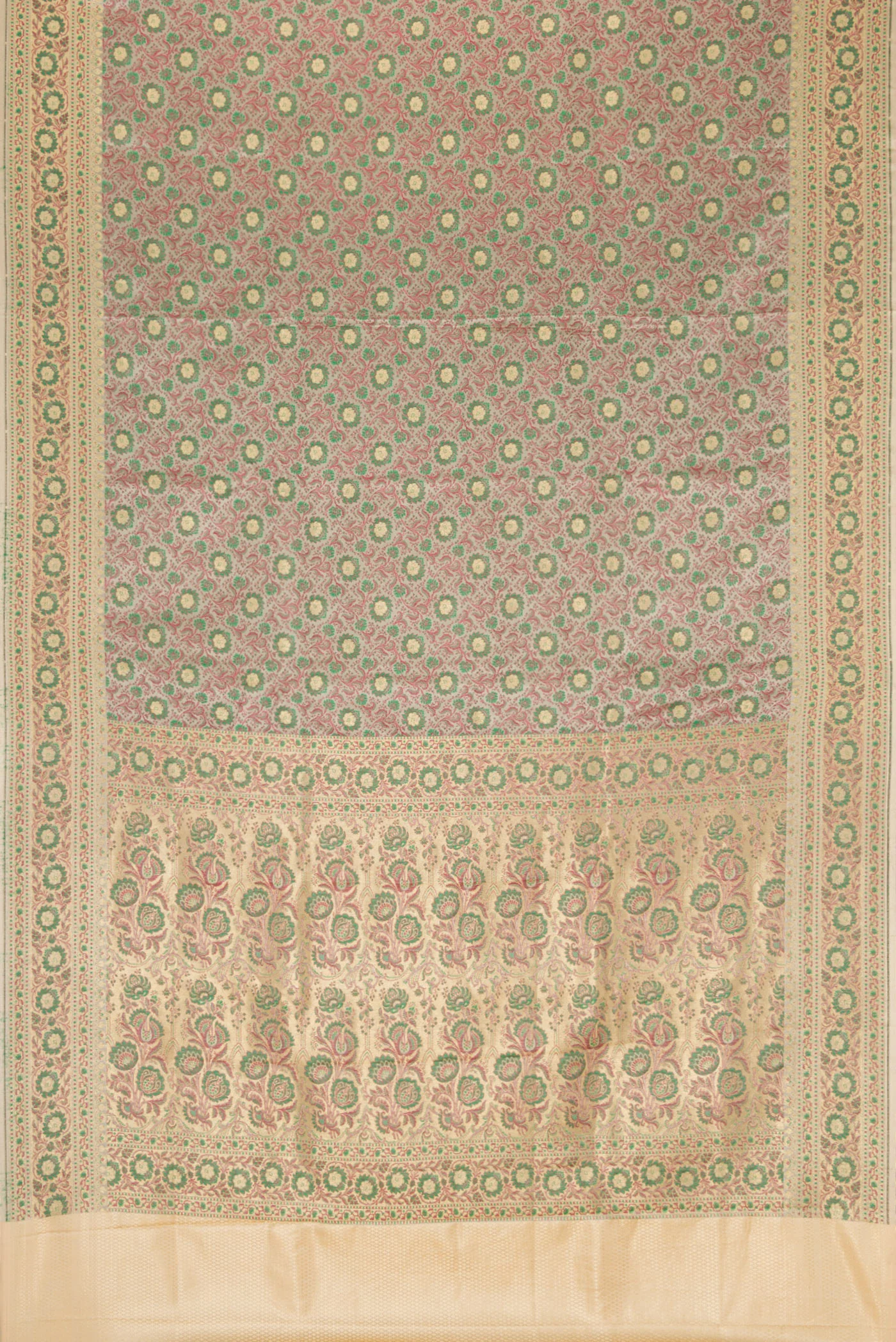 Grey Blended Banarasi Silk Saree