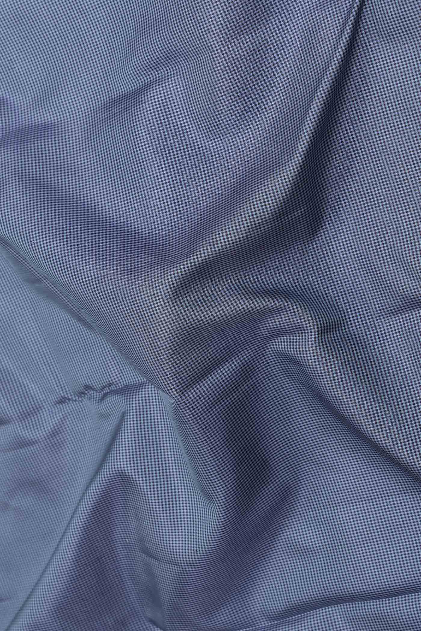 Grey Dual Tone Kanchipuram Saree - Image 2