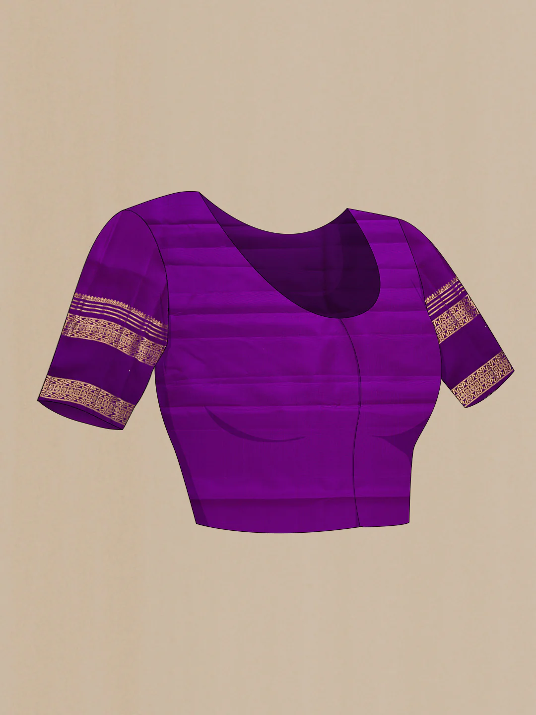 Grey Dual Tone Kanchipuram Silk Saree - Image 5