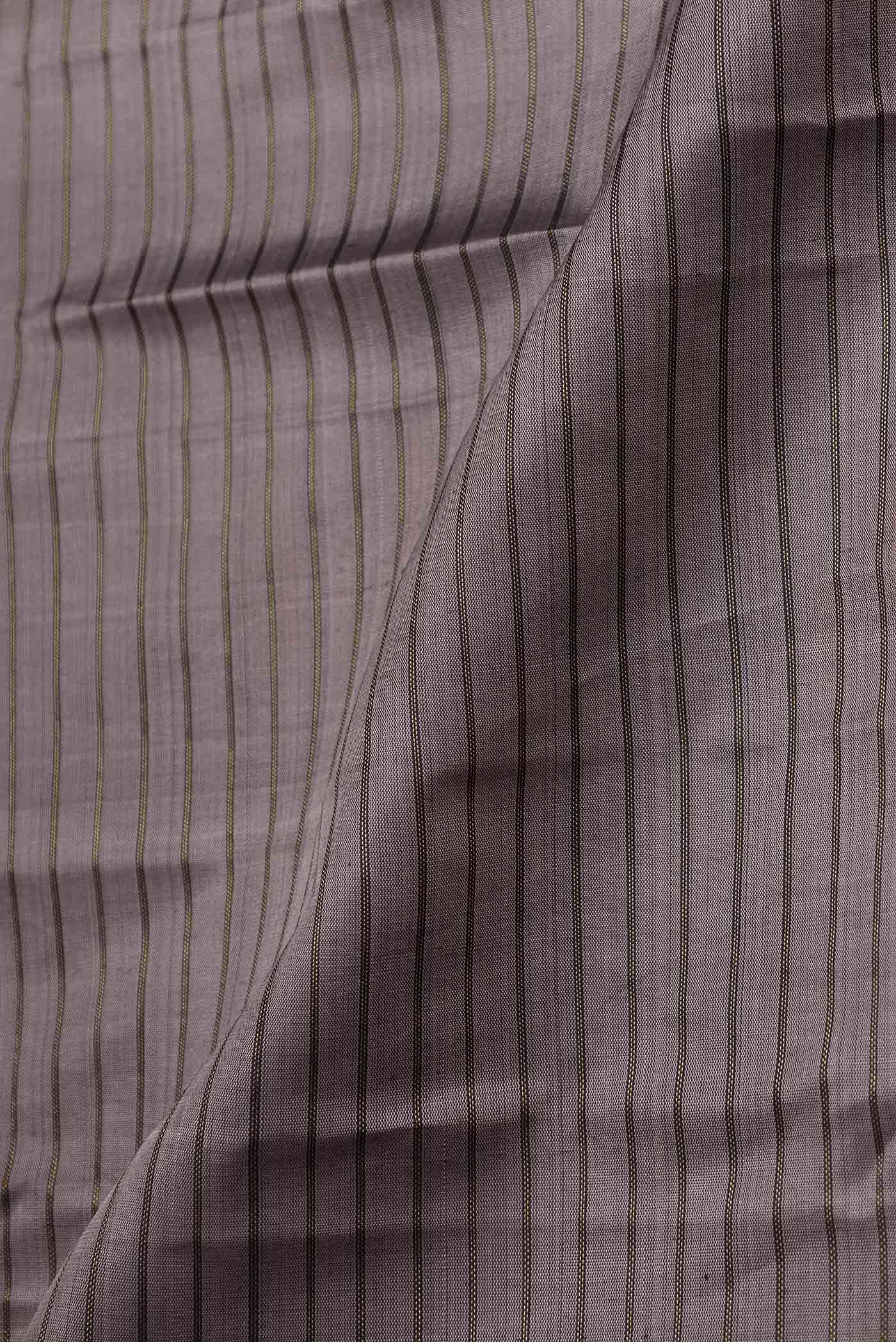 Grey Dual Tone Kanchipuram Silk Saree - Image 2