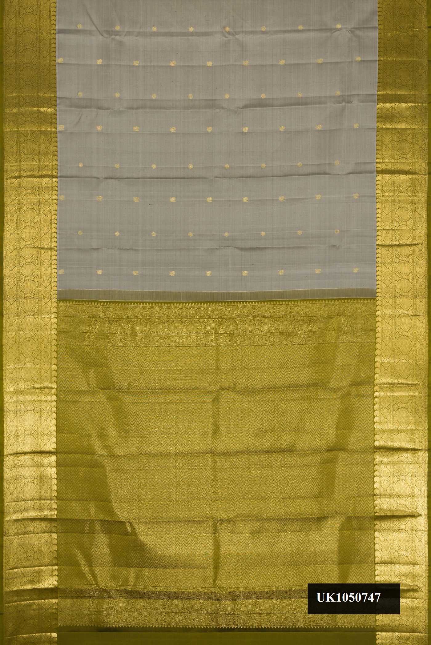 Grey Dual Tone Kanchipuram Silk Saree