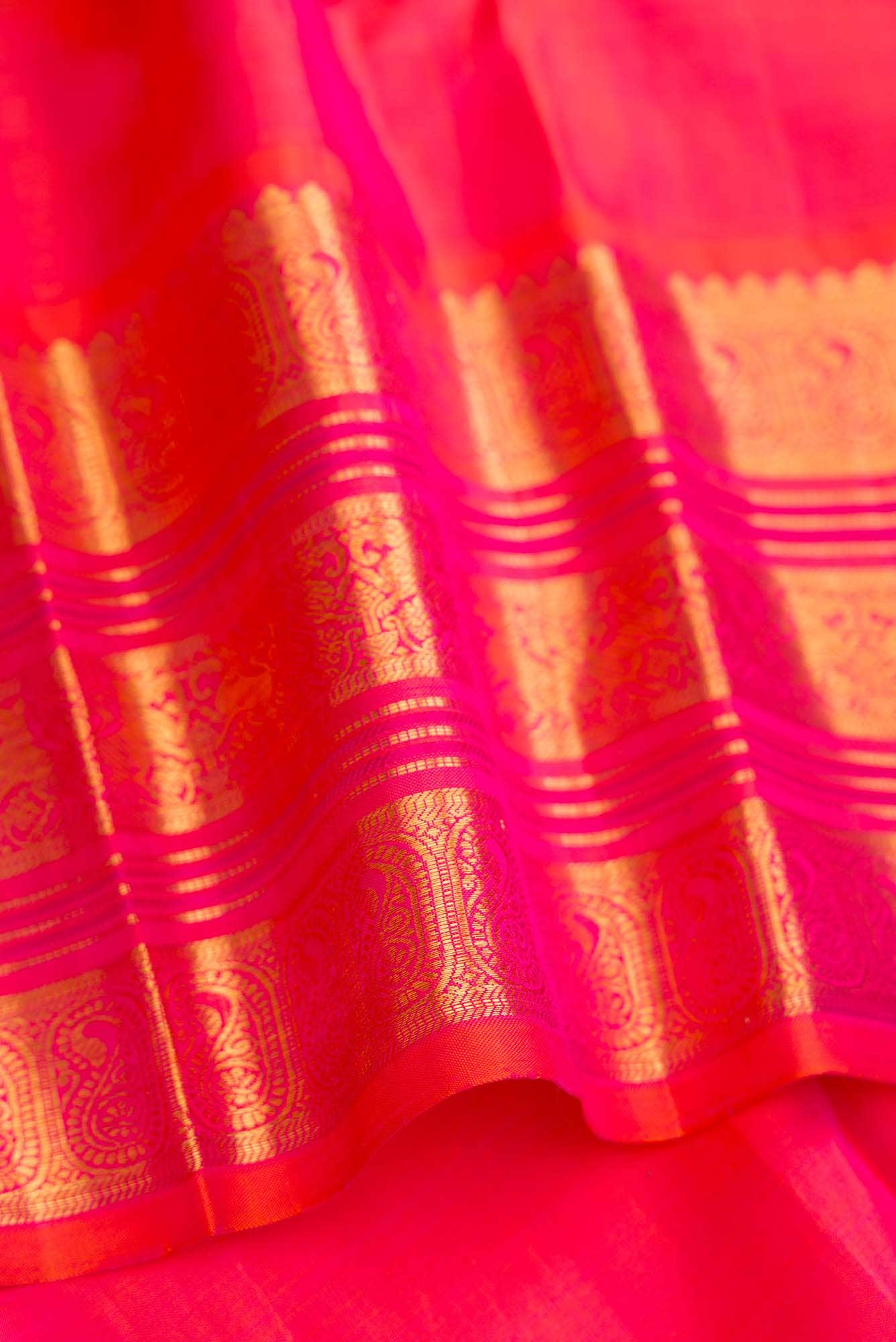 Grey Dual Tone Kanchipuram Silk Saree - Image 6