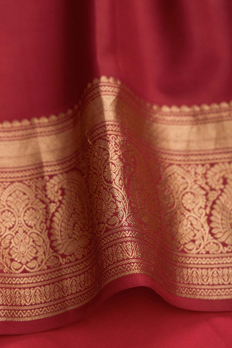 Grey Dual Tone Kanchipuram Silk Saree - Image 6