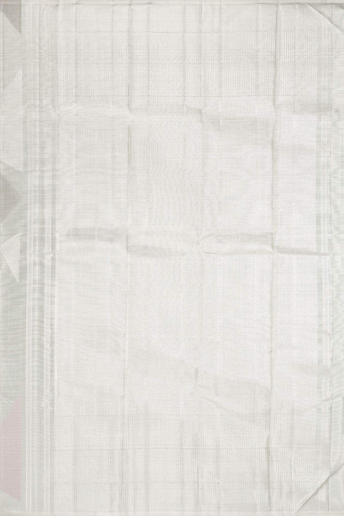 Grey Dual Tone Kanjivaram Tissue Silk Saree - Image 5