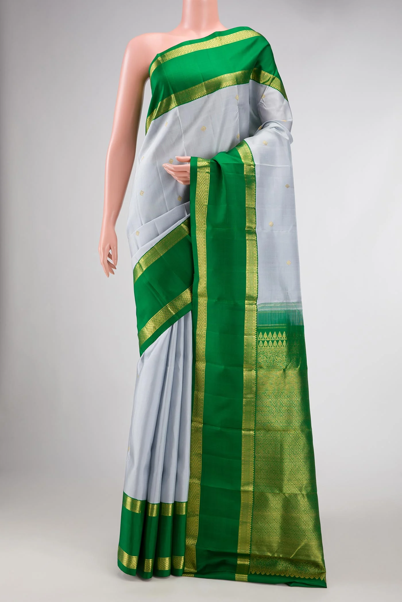 Light Blue Kanjivaram Silk Saree
