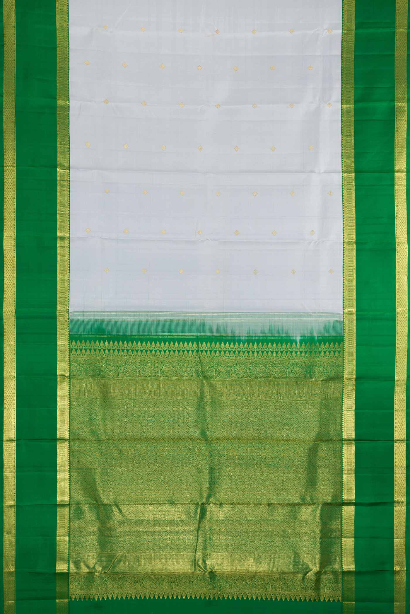 Light Blue Kanjivaram Silk Saree - Image 6