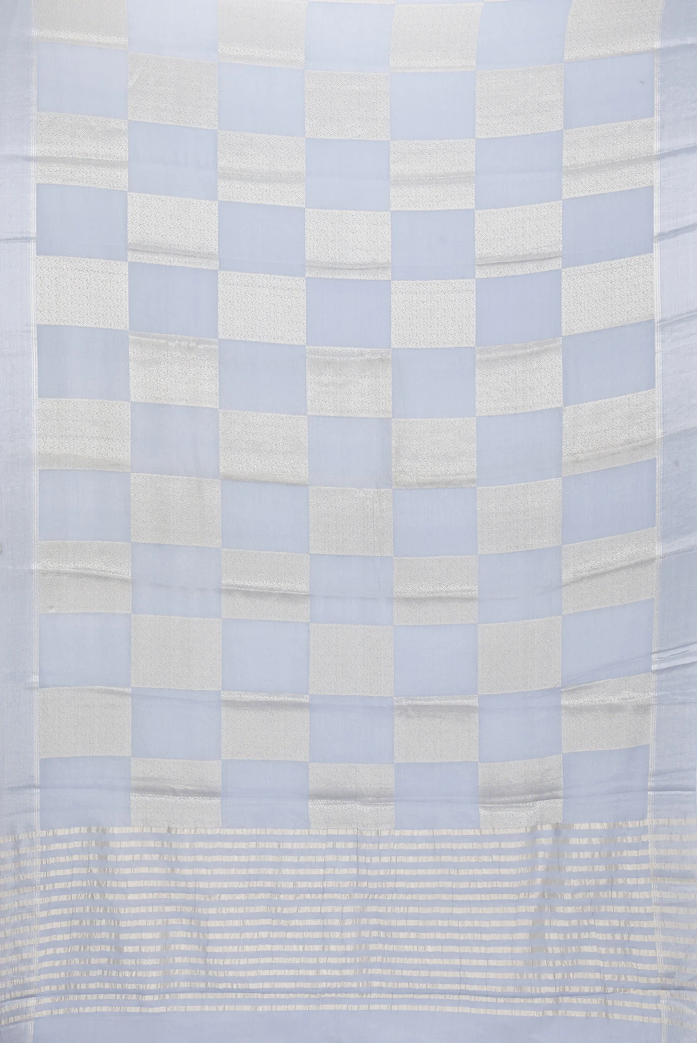 Maya Blue Mysore Georgette Saree - Image 6